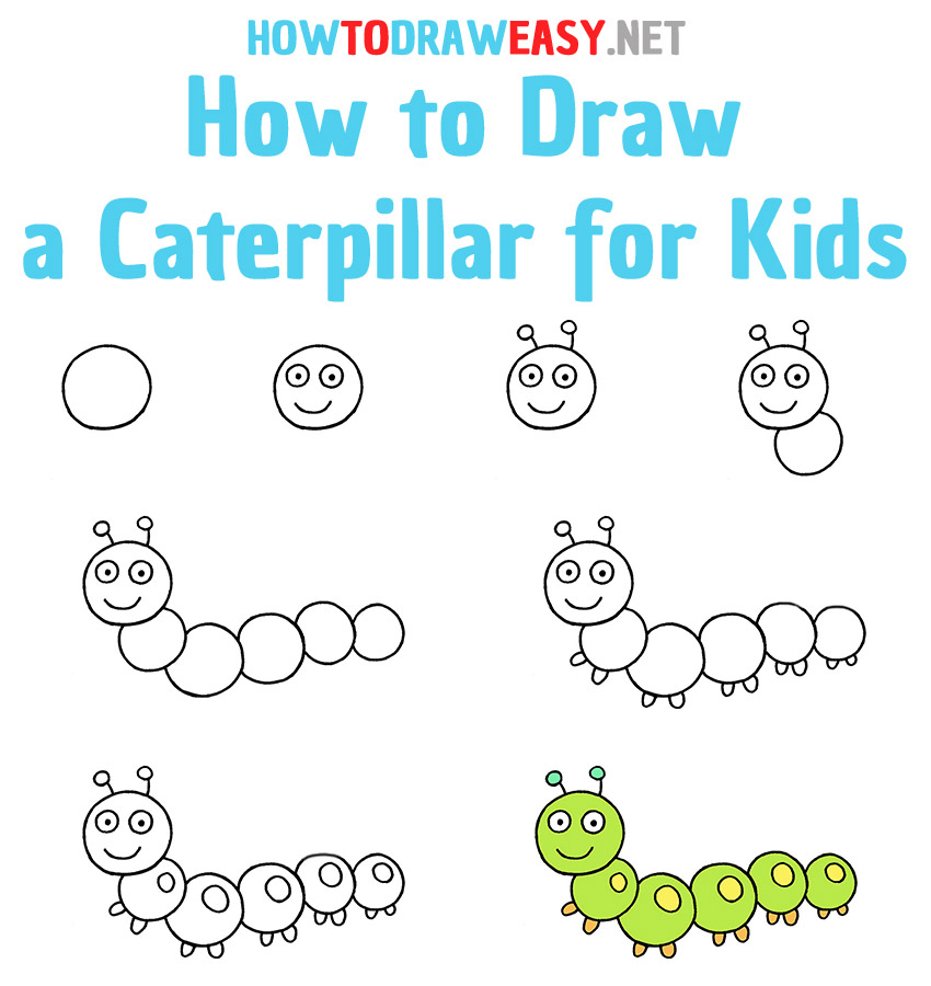 Caterpillar Drawing Sketch