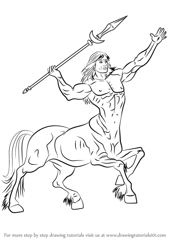 Centaur Drawing High-Quality
