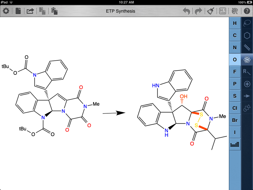 Chemical Structure Drawing Sketch