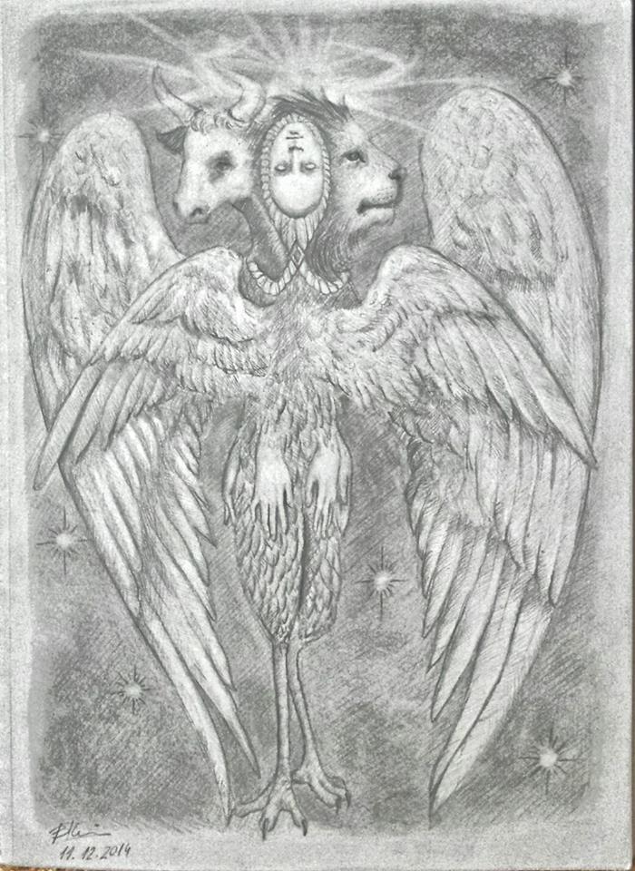 Cherubim Drawing Sketch