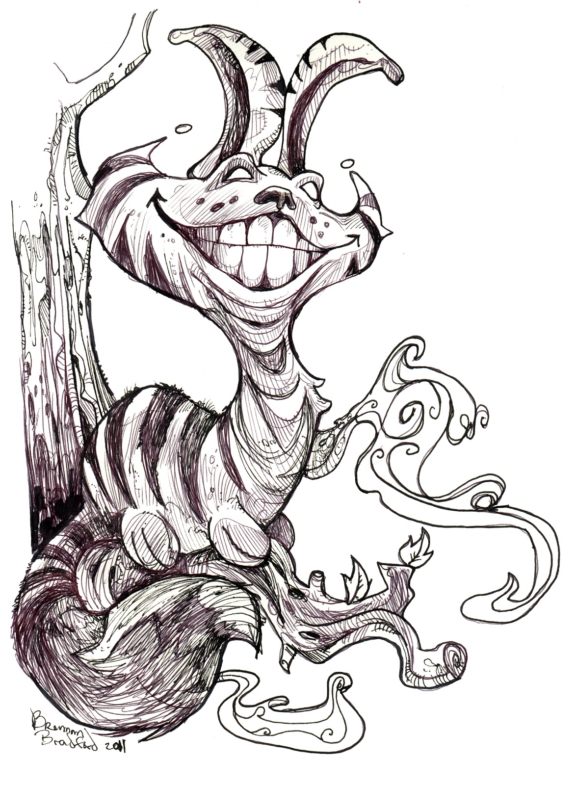 Cheshire Cat Drawing Amazing