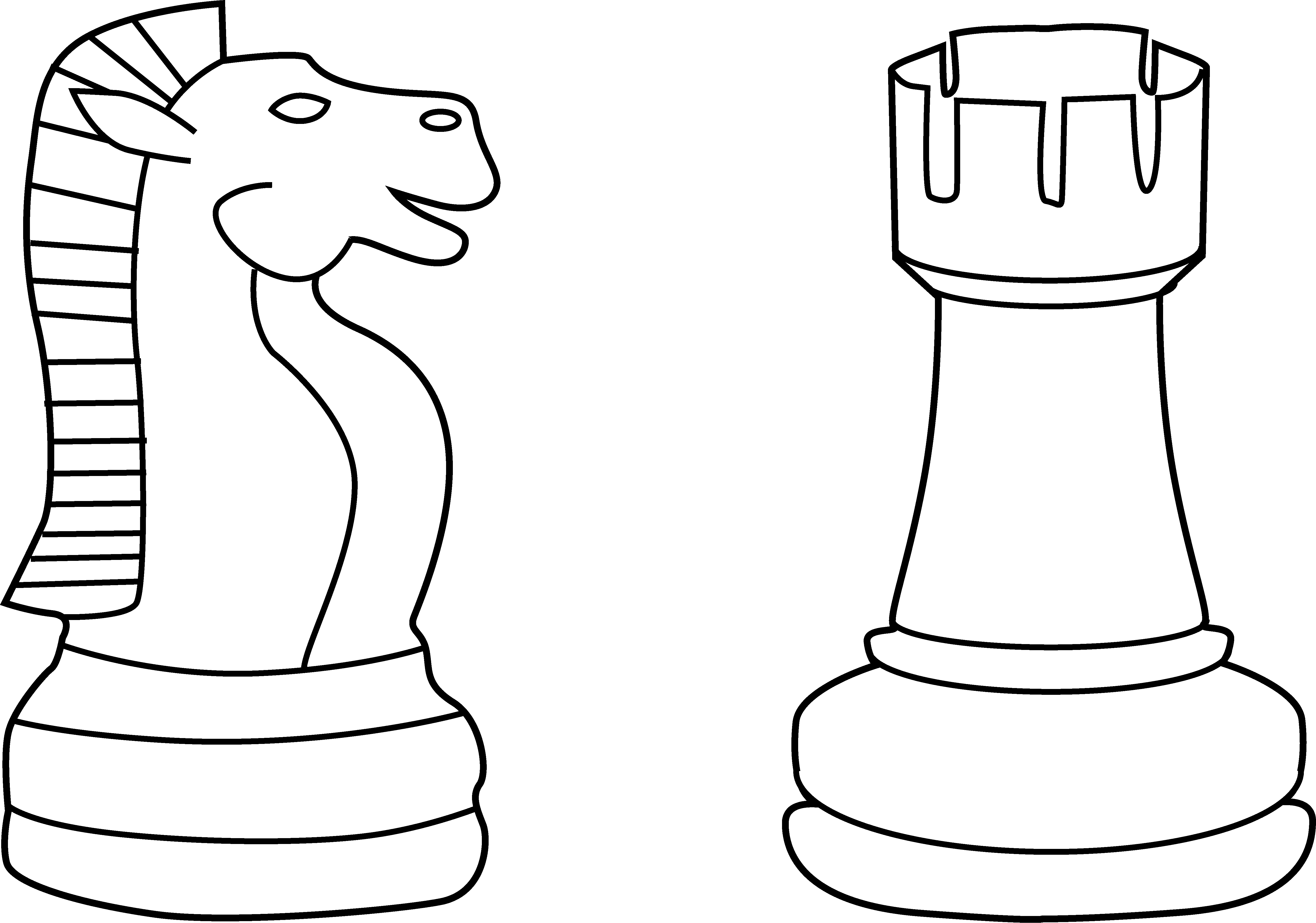 Chess Piece Drawing Image