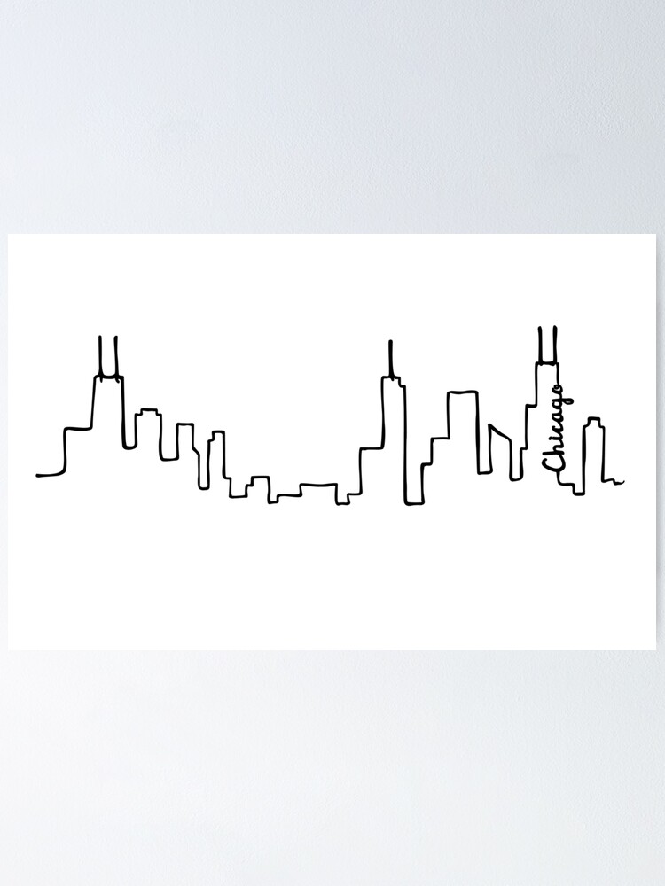 Chicago Skyline Drawing Image