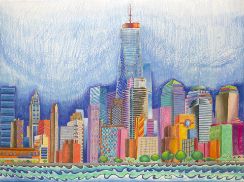Chicago Skyline Drawing
