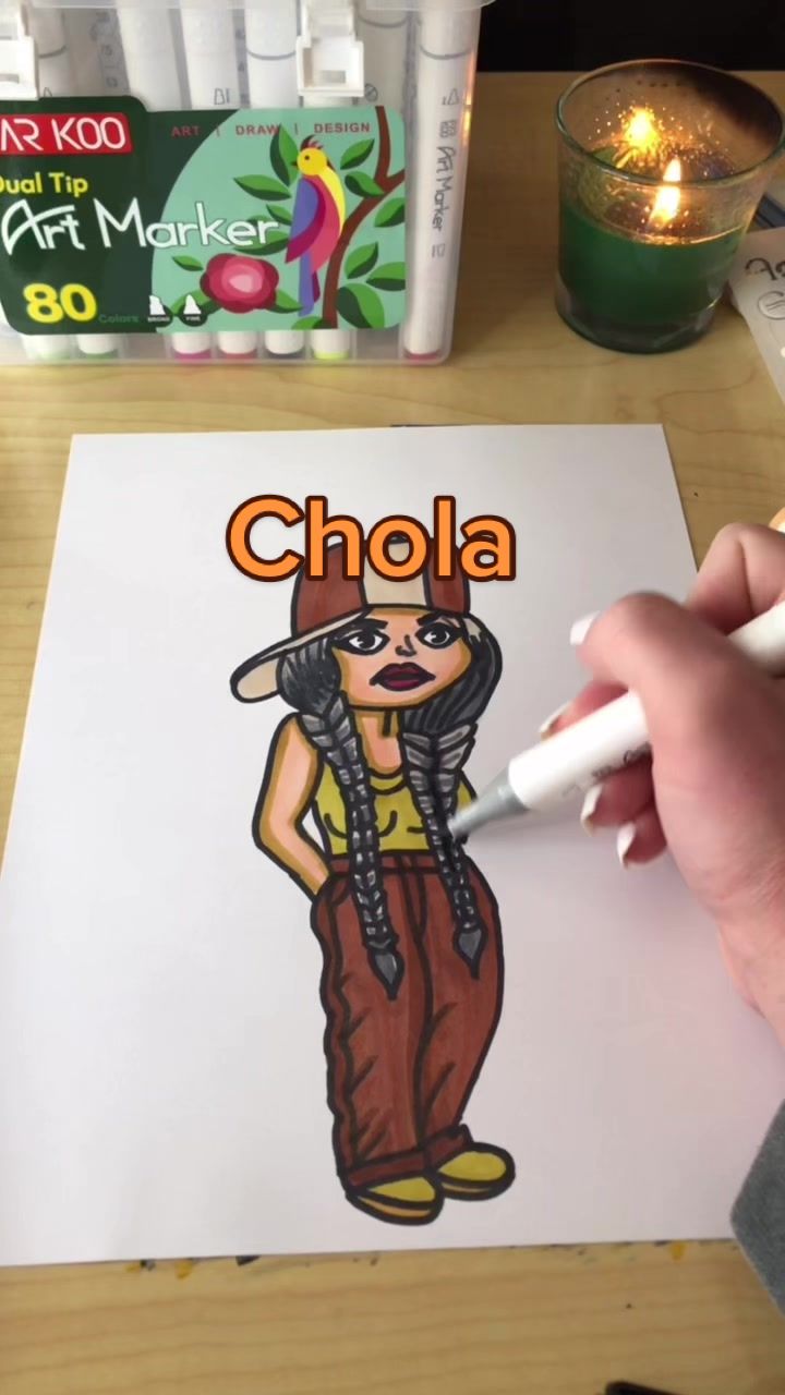 Chola Drawing Sketch