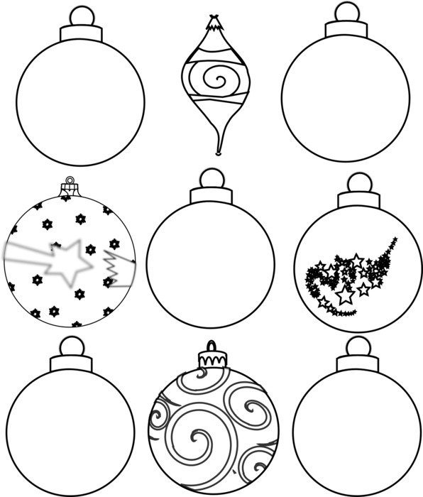 Christmas Ornaments Best Drawing