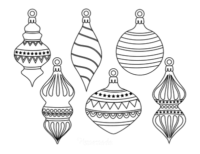 Christmas Ornaments Drawing Images