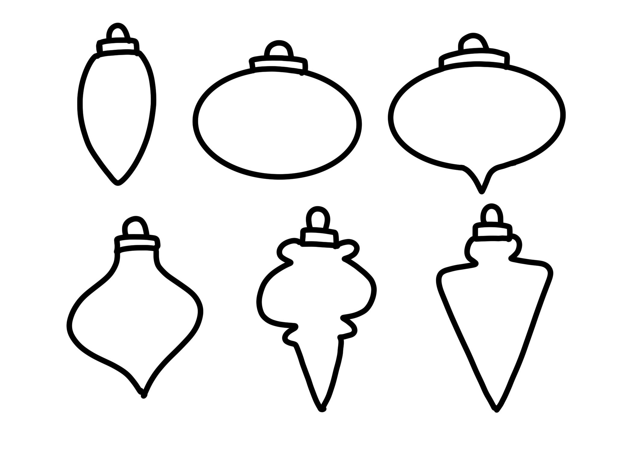 Christmas Ornaments Drawing