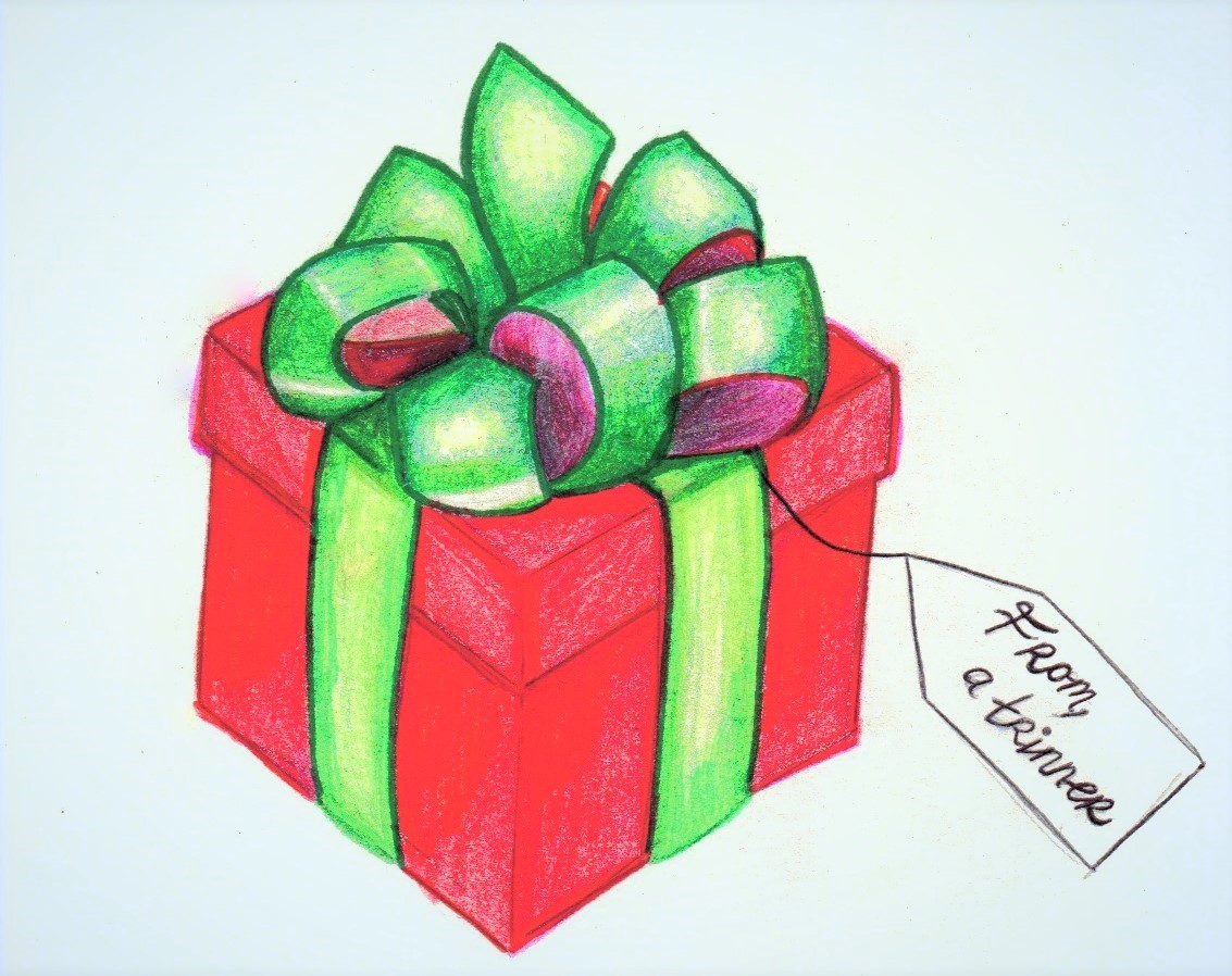 Christmas Present Drawing Beautiful Art