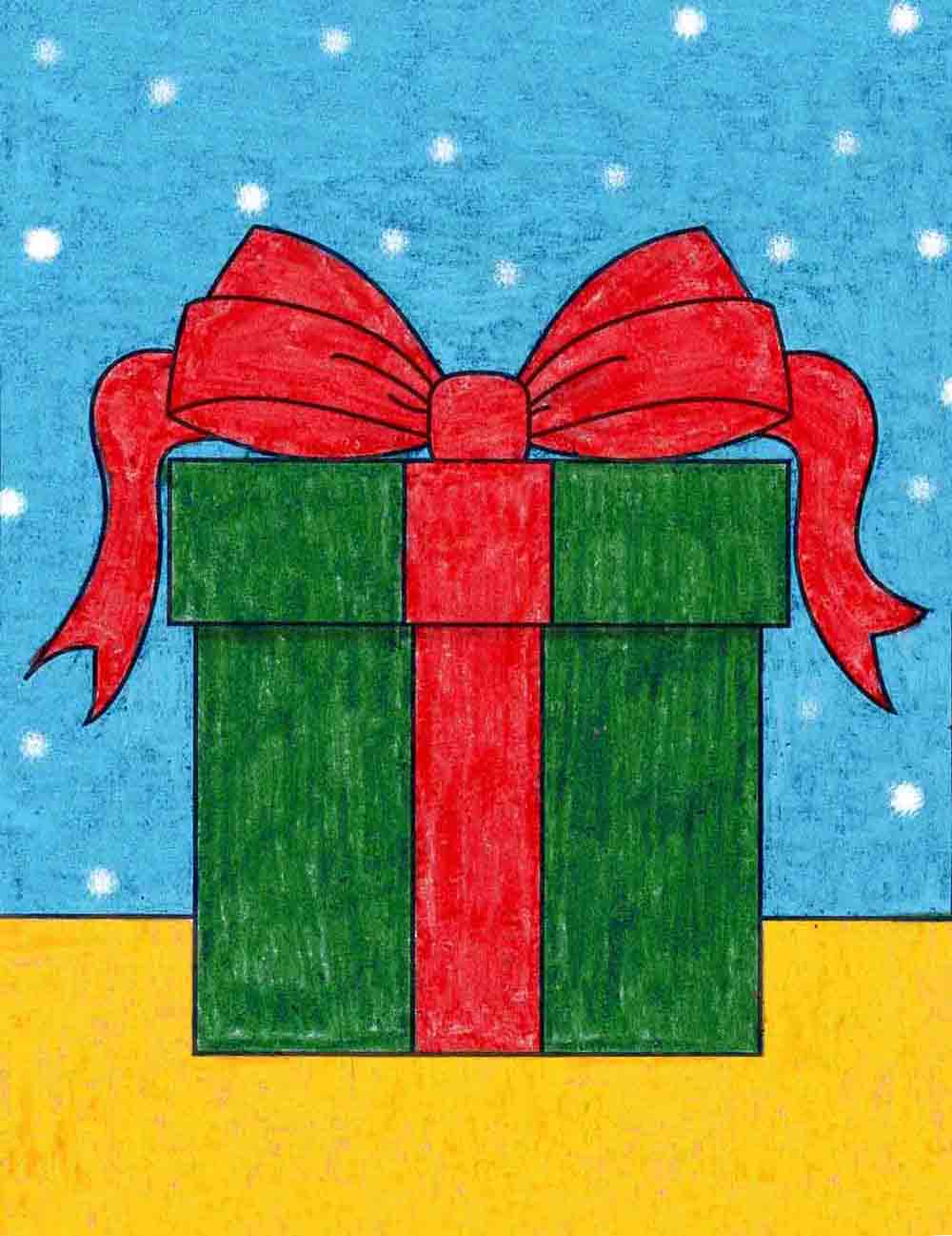 Christmas Present Drawing Images