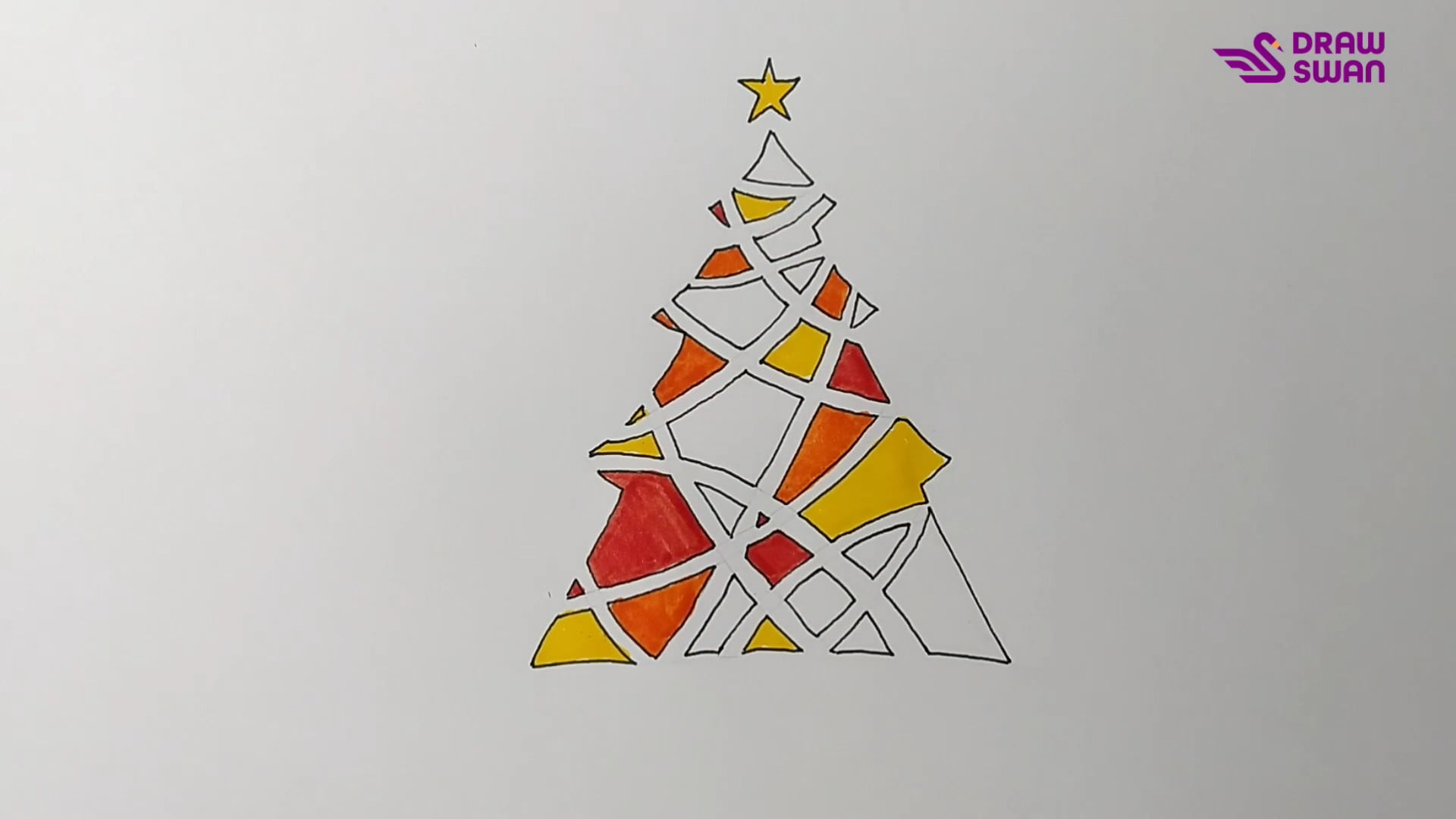 Christmas Tree Drawing High-Quality