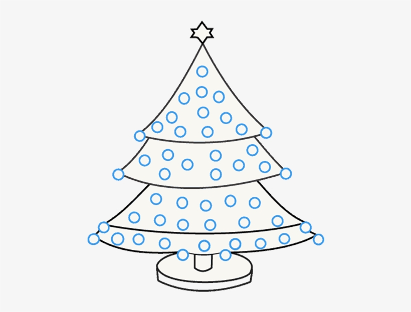 Christmas Tree Drawing Image