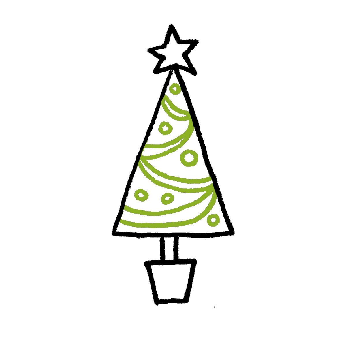 Christmas Tree Drawing Images