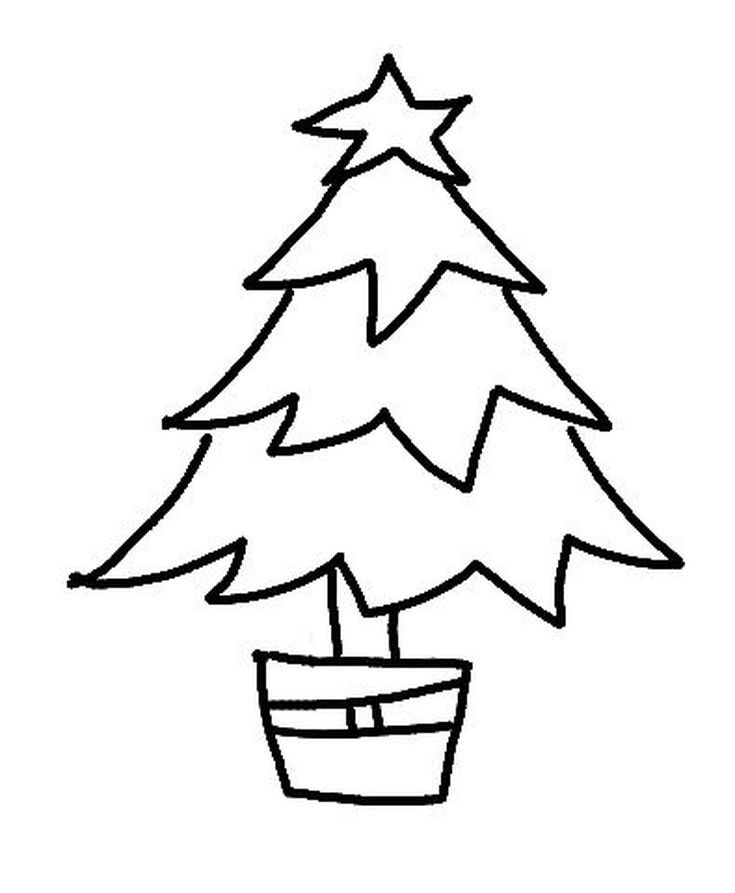 Christmas Tree Drawing Photo