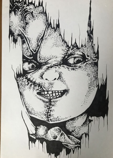 Chucky Drawing Beautiful Image