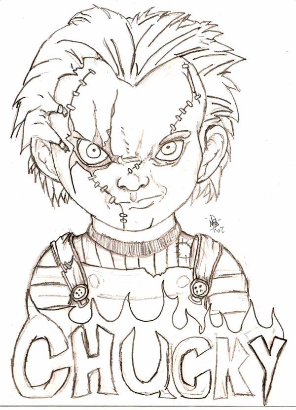 Chucky Drawing High-Quality
