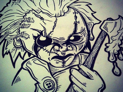 Chucky Drawing Pic