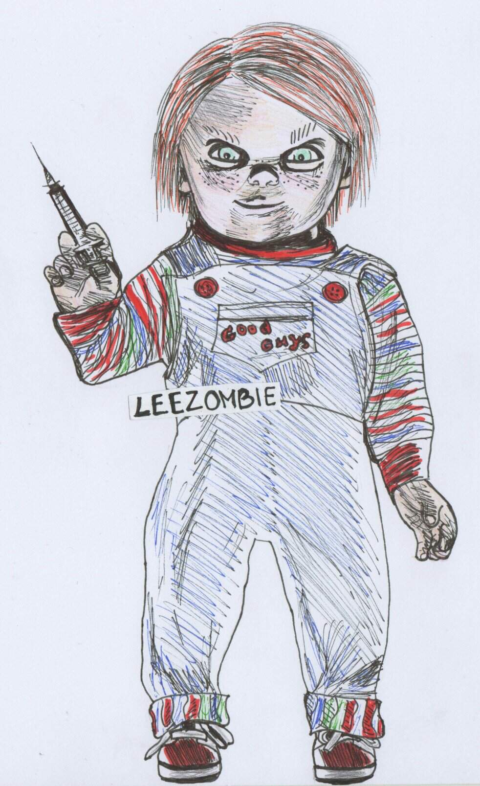 Chucky Drawing Pictures