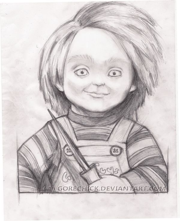 Chucky Drawing Realistic