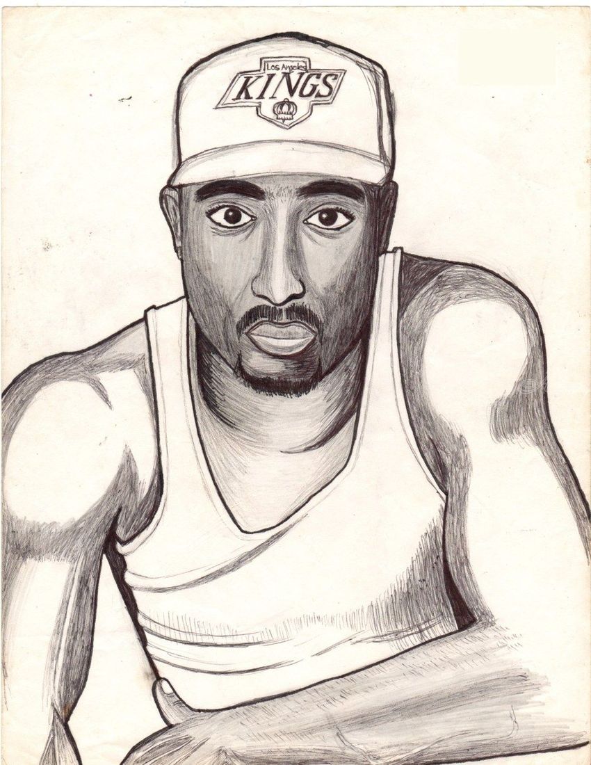 2pac Drawing Realistic