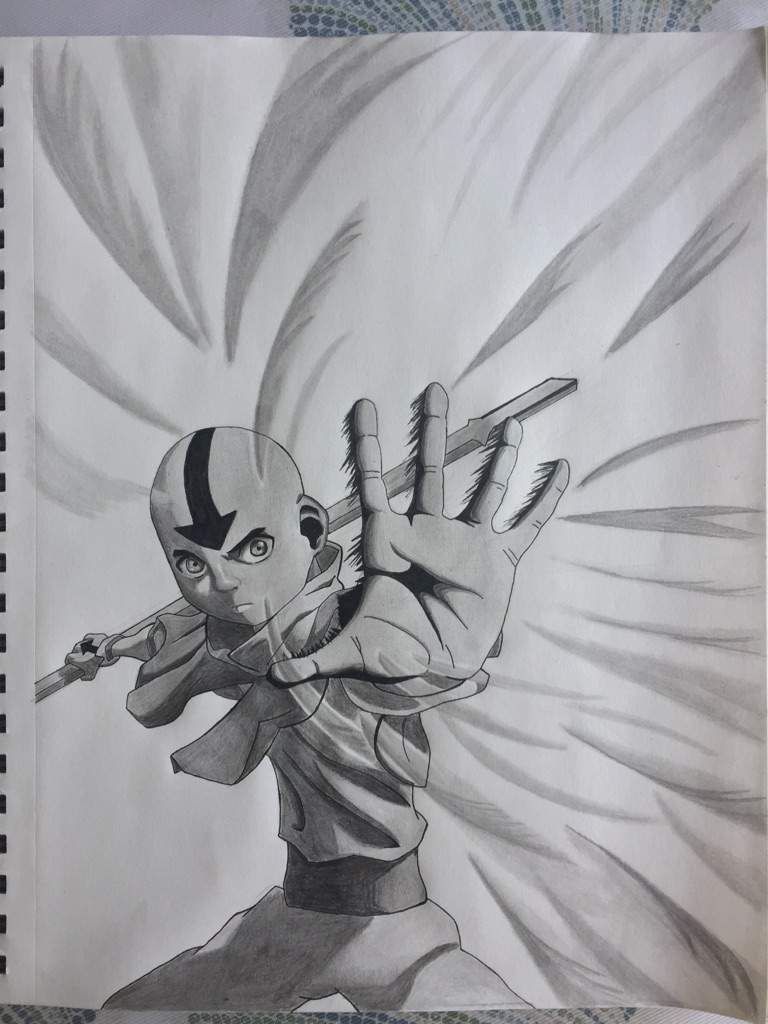 Aang Drawing High-Quality