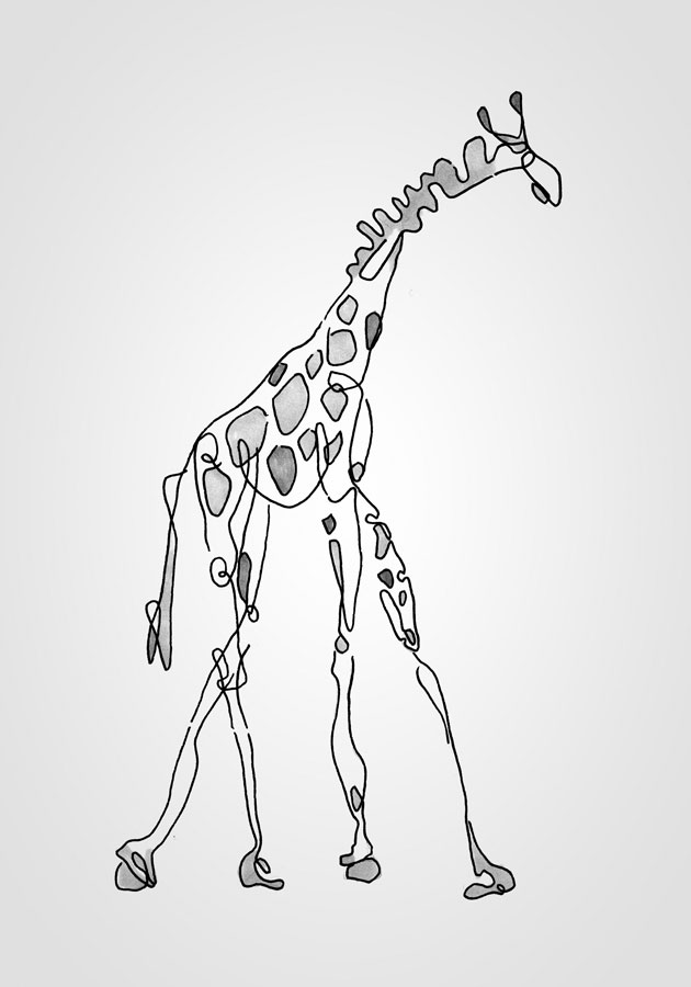 Abstract Giraffe Drawing Amazing