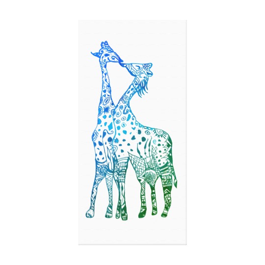 Abstract Giraffe Drawing Photo