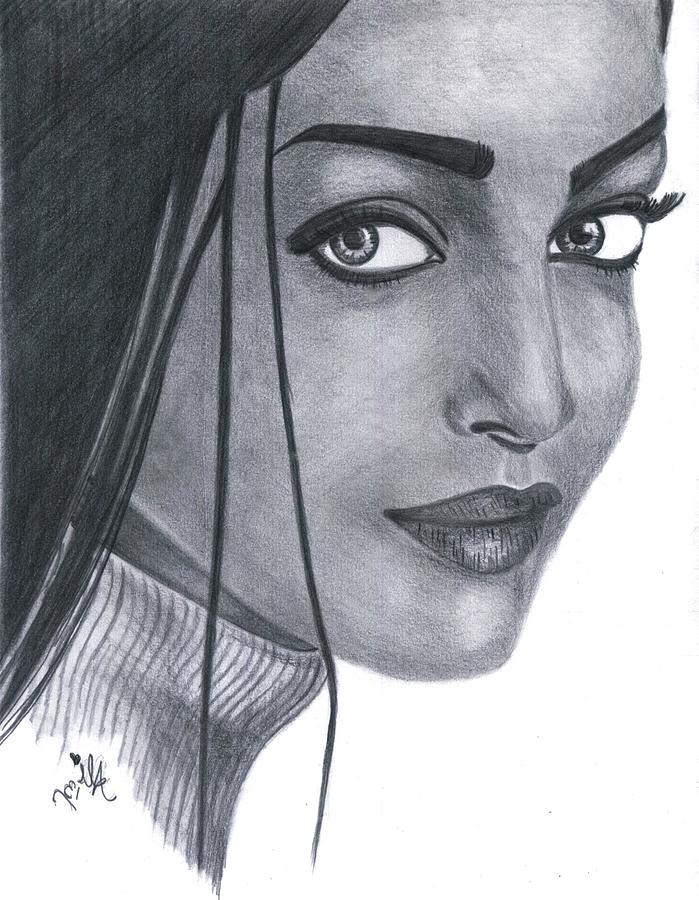 Aishwarya Rai Drawing Beautiful Image