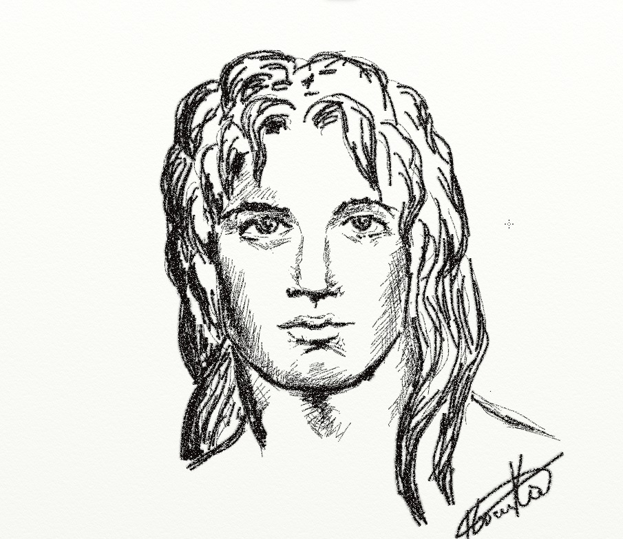 Alexander Great Portrait Line Drawing Black Stock Vector (Royalty Free)  1871839333 | Shutterstock