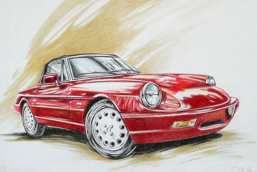 Alfa Romeo Art Drawing