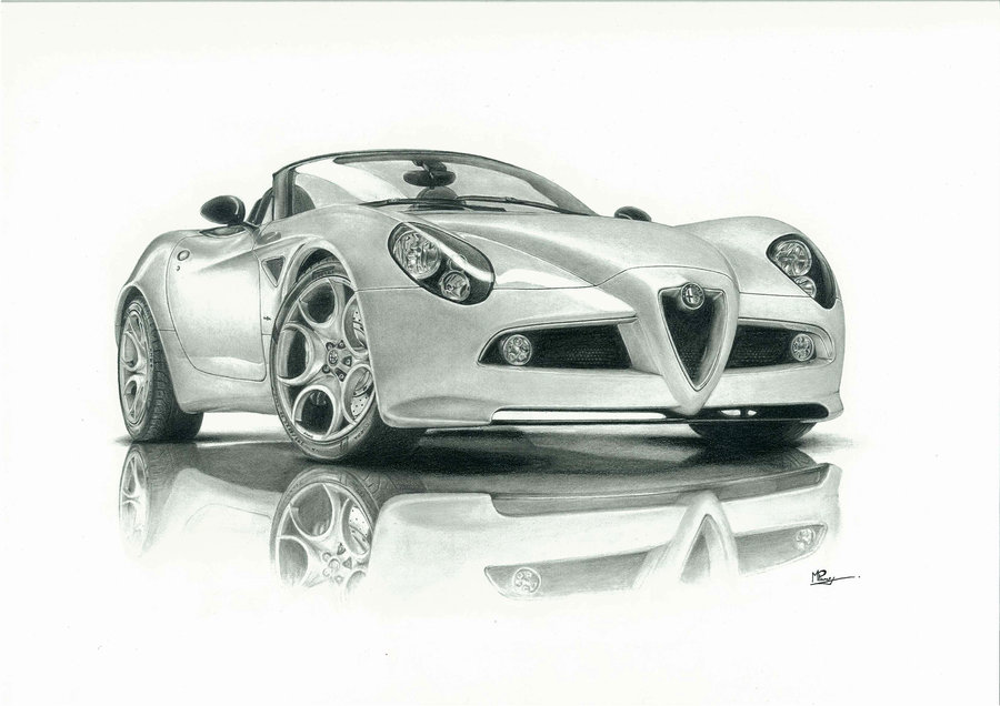 Alfa Romeo Drawing Beautiful Image