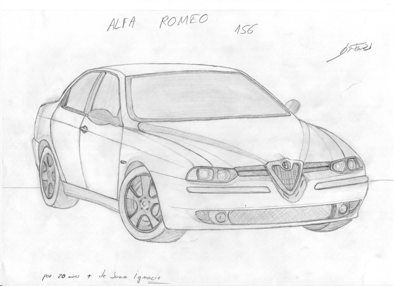 Alfa Romeo Drawing Pic