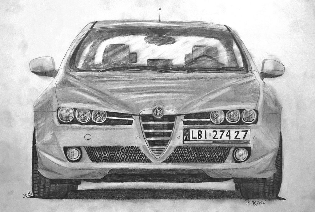 Alfa Romeo Drawing Sketch