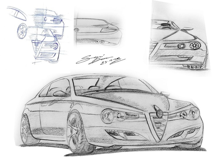 Alfa Romeo Drawing