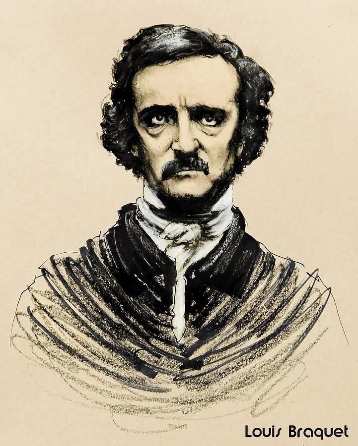 Allan Poe Drawing Art