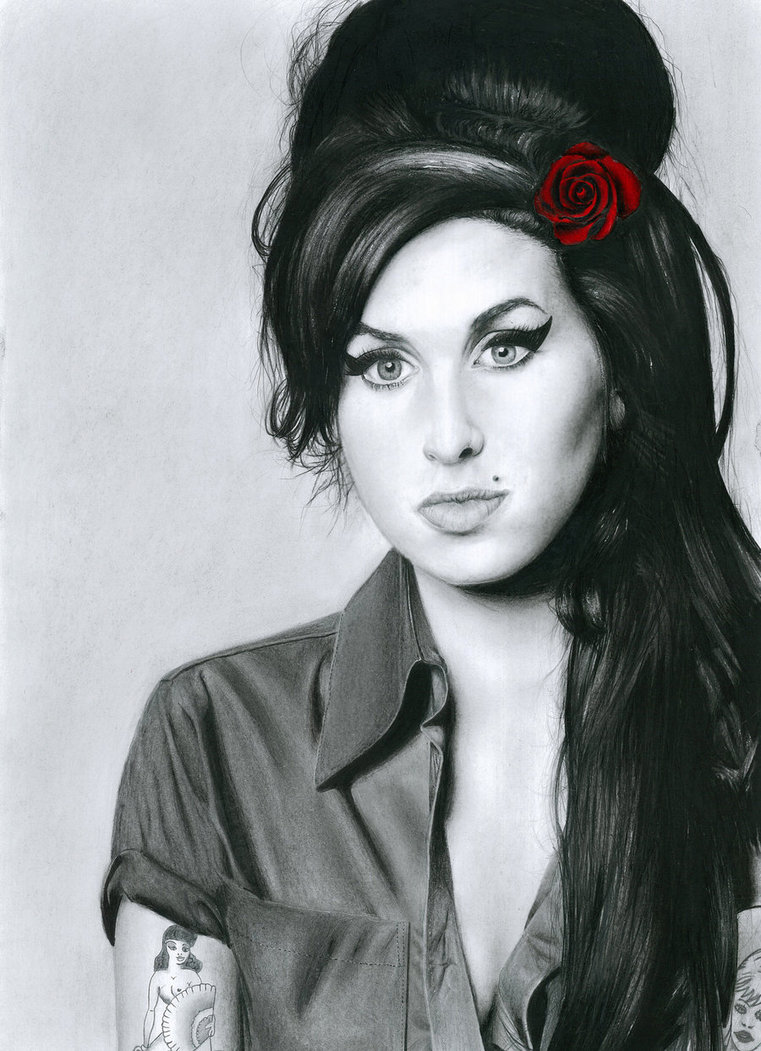 Amy Winehouse Drawing Realistic