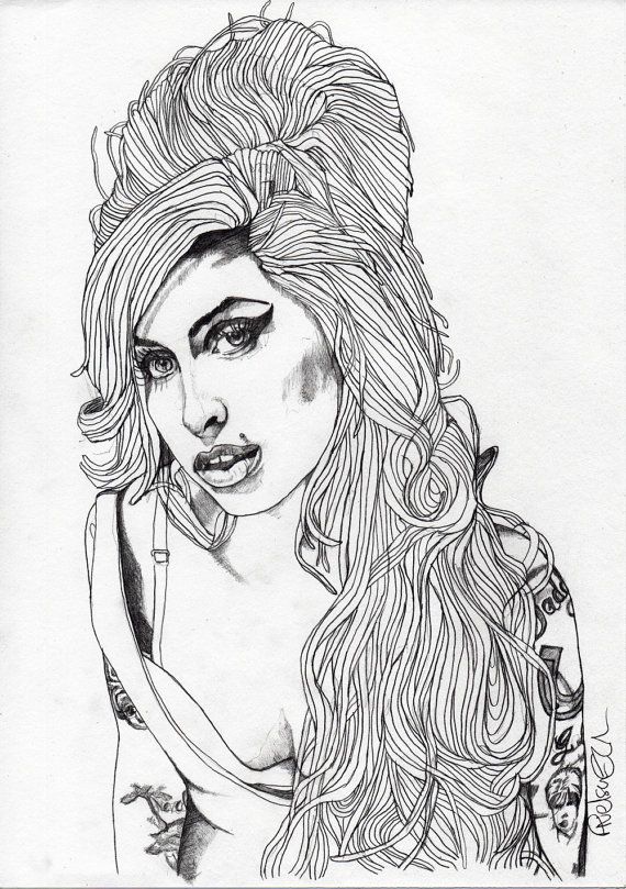 Amy Winehouse Drawing