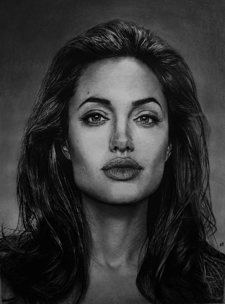 Angelina Jolie Drawing Photo