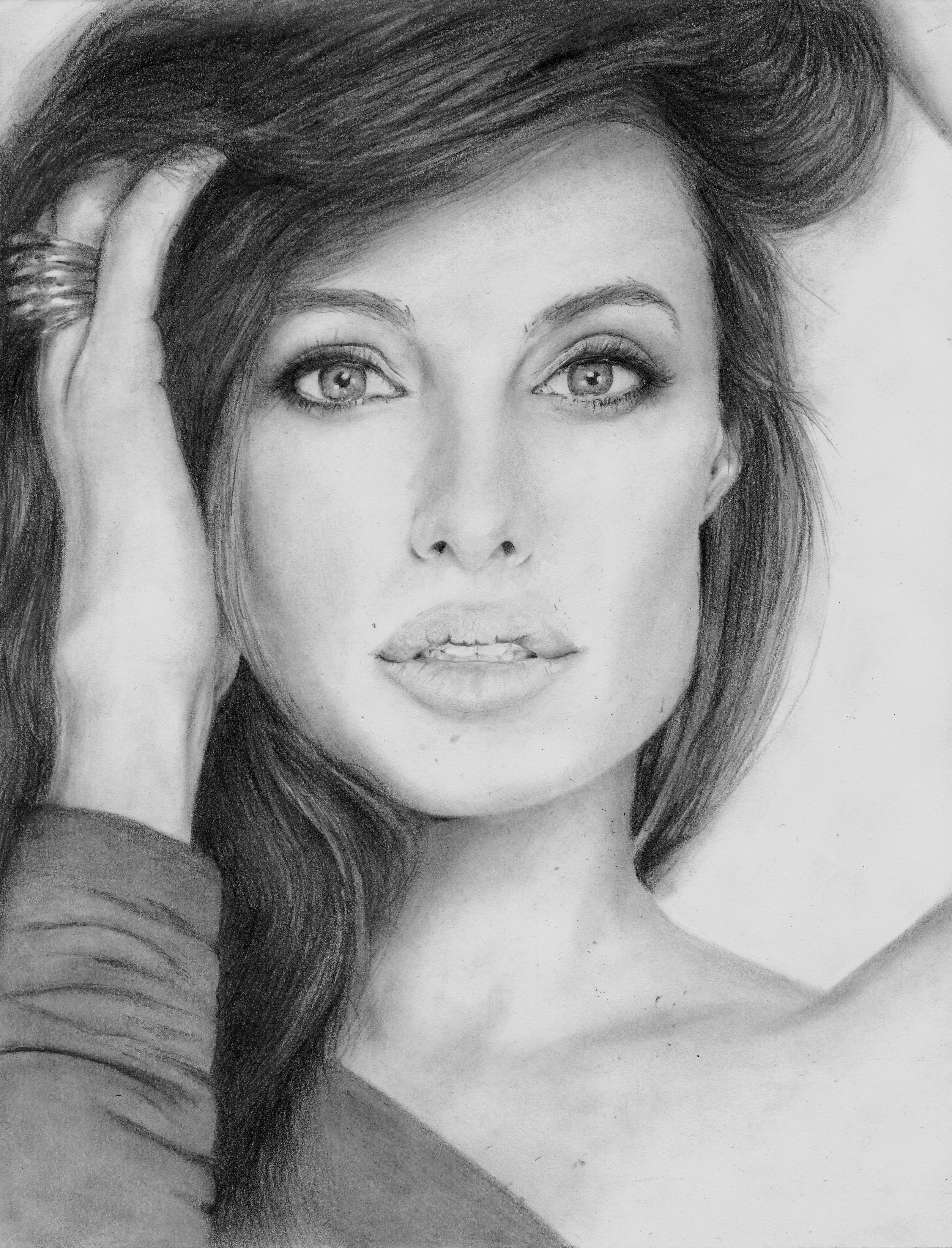 Angelina Jolie Drawing Pic