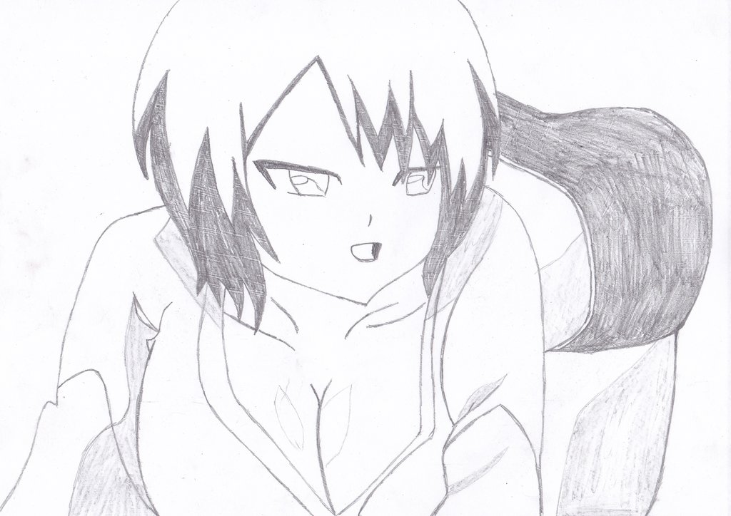 Anime Girl Drawing Art