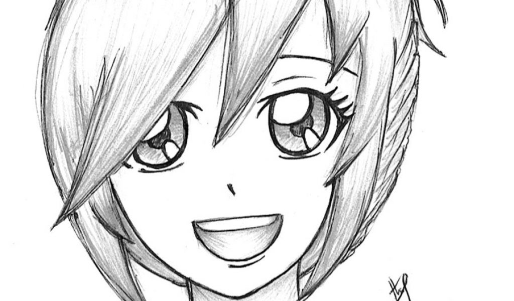 Anime Girl Drawing Beautiful Image