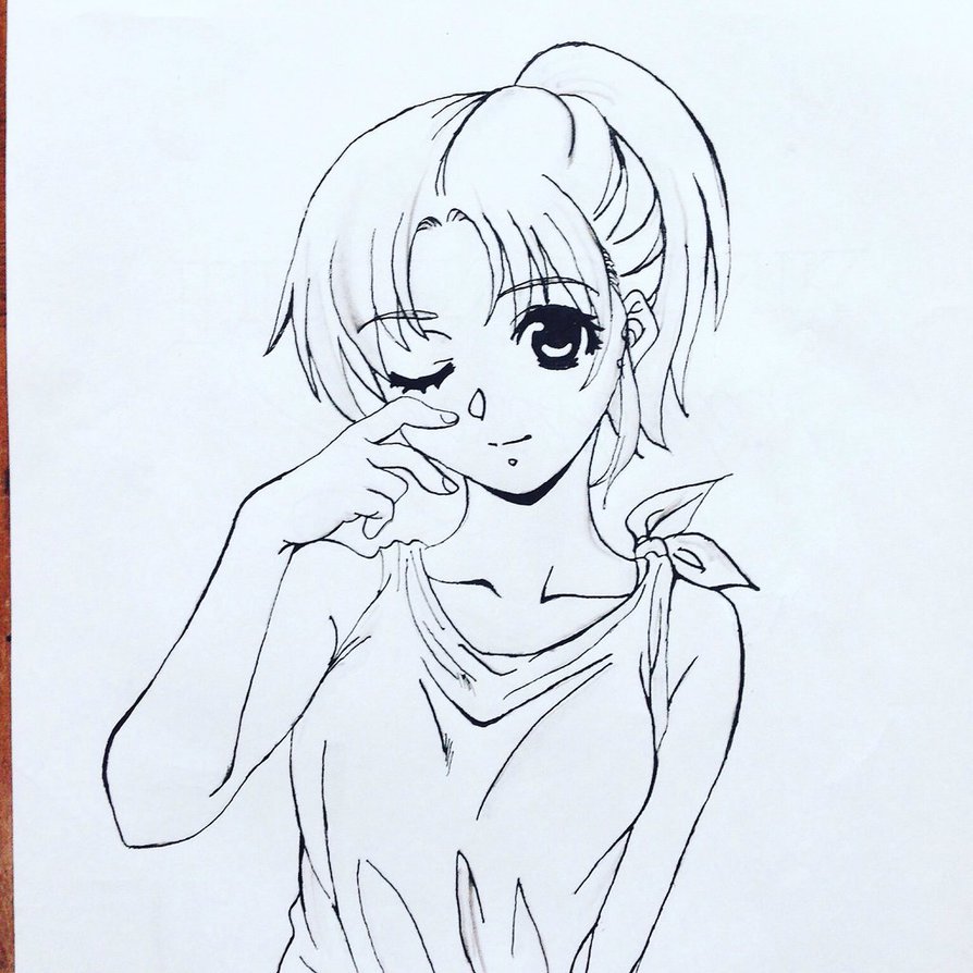 Learn to Draw an Easy and Cute Anime Girl in Pencil