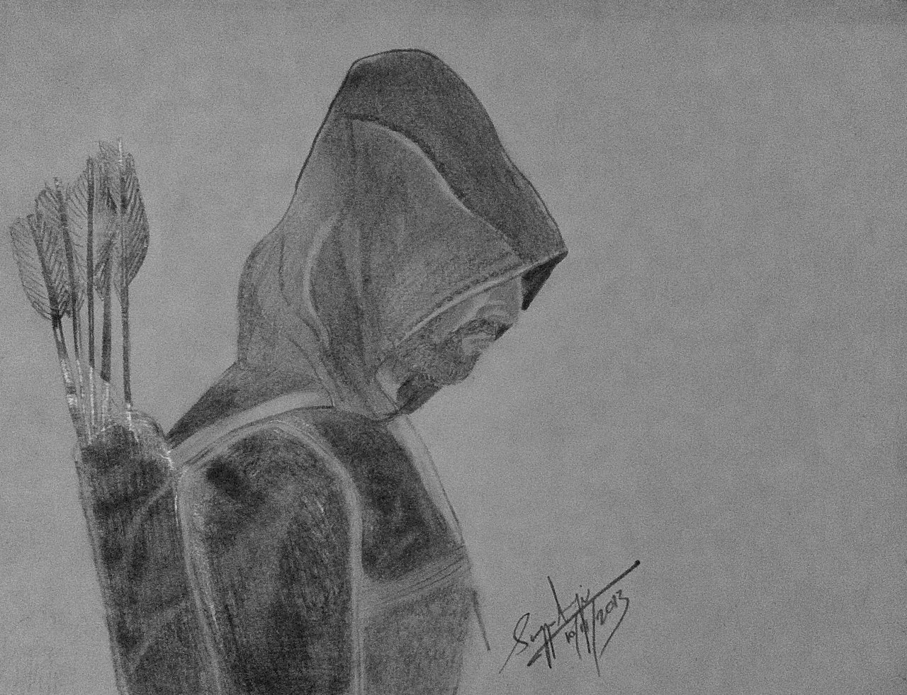 Arrow Tv Series Art Drawing