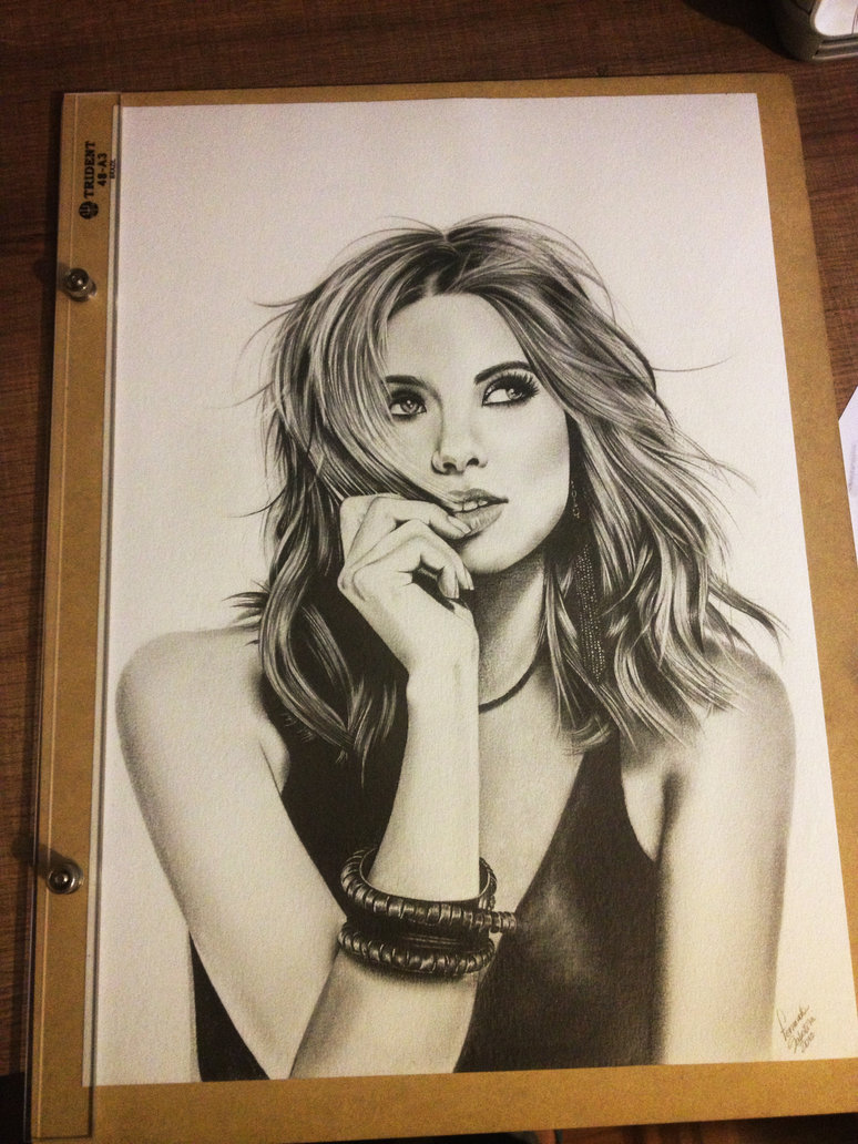 Ashley Benson Drawing Beautiful Image