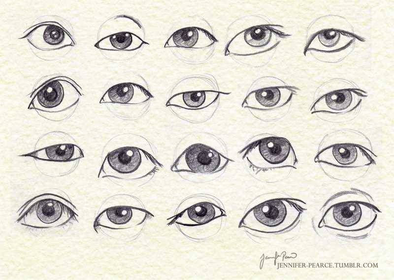 Asian Eyes Drawing Beautiful Image