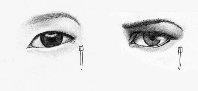 Asian Eyes Drawing Pics