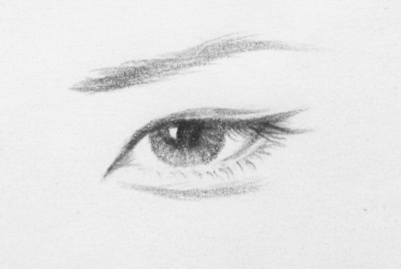 Asian Eyes Drawing Sketch