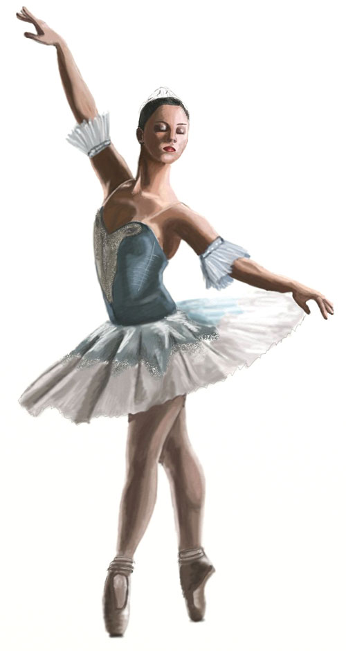 Ballerina Drawing Beautiful Image