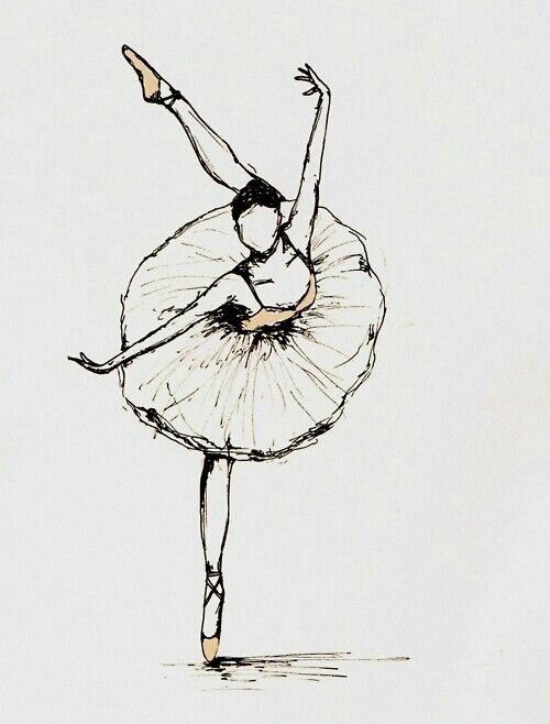 Ballerina Drawing Image