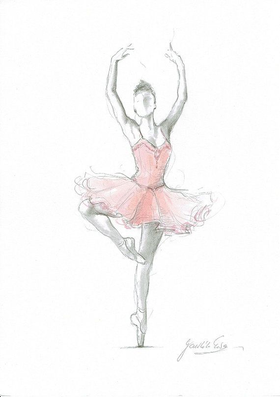 Ballerina Drawing Realistic